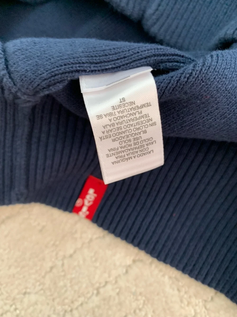 Levi’s Men's V-Neck Sweater Pullover in Navy Size L/G 100% Cotton